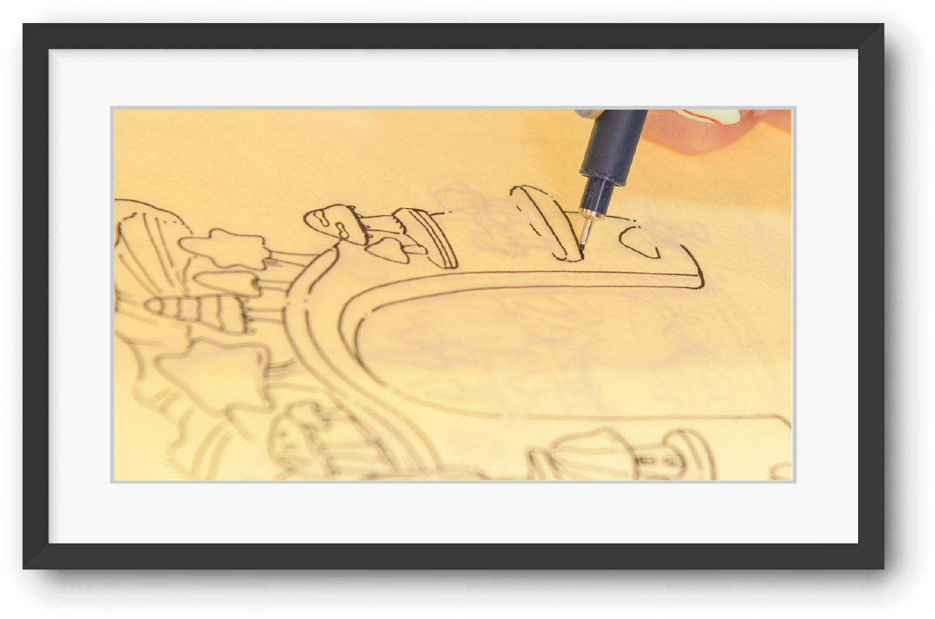 柔らかな色合いのデザイン