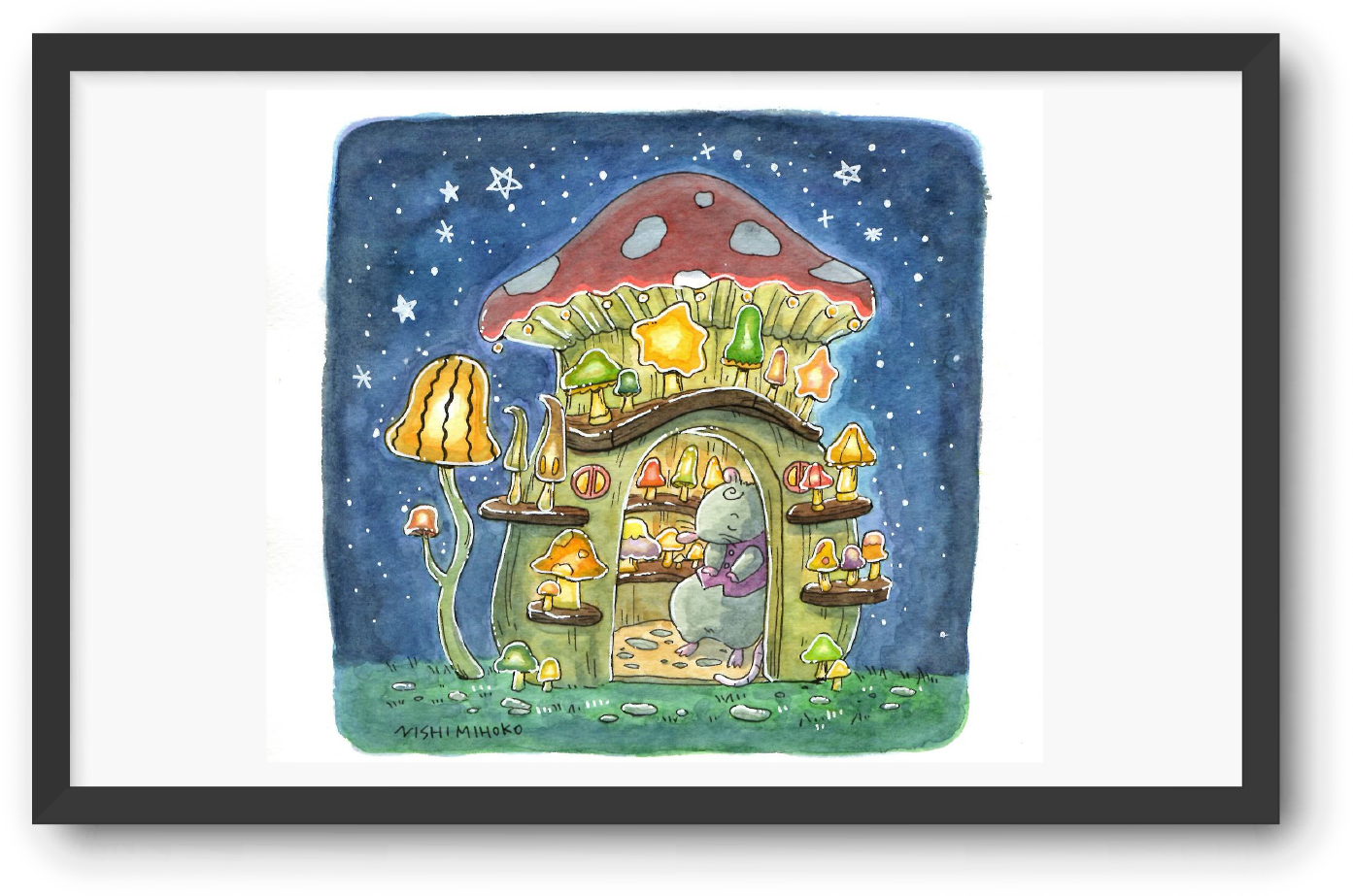 星空テーマのイラスト